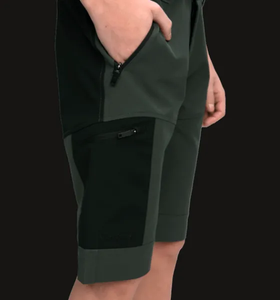 Vandringsshorts|Shorts>Everest Outdoor J Active Shorts DK GREEN