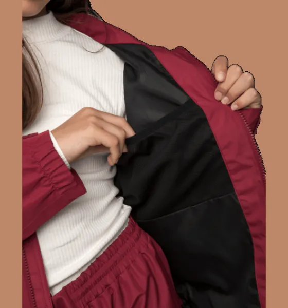 Tunna Jackor|Regnjackor>Everest Outdoor J Alr Jkt MAROON