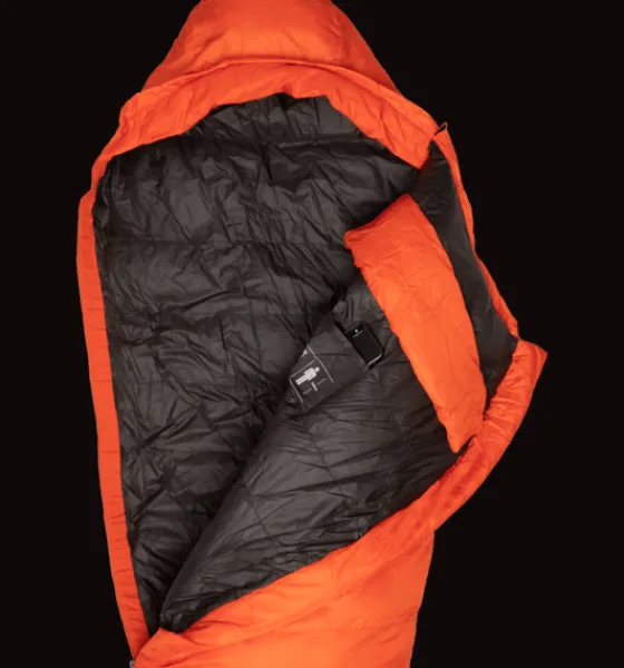 Sovsäckar>Everest Outdoor J Base Camp 400 DARK ORANGE/BLACK
