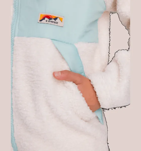 Underställ|Tröjor & T-Shirts>Everest Outdoor J Block Pile Shirt OFF WHITE