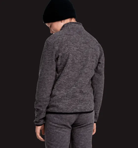 Underställ|Tröjor & T-Shirts>Everest Outdoor J Flc Sht DARK GREY MELANGE