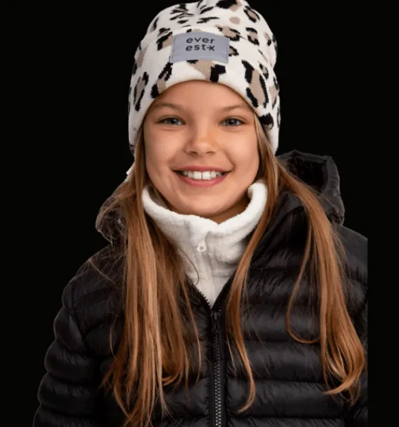 Mössor & Pannband|Mössor>Everest Outdoor J Ref Beanie BEIGE CHEETAH