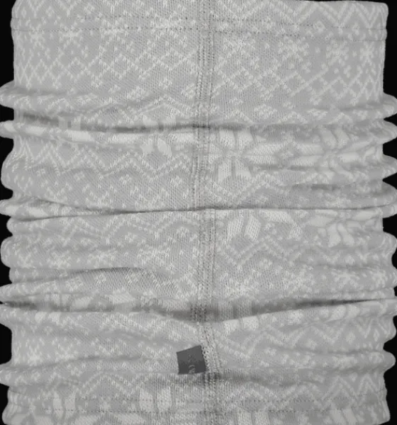 Halsduk>Everest Outdoor Jacquard Wool Neck Warmer GREY/WHITE