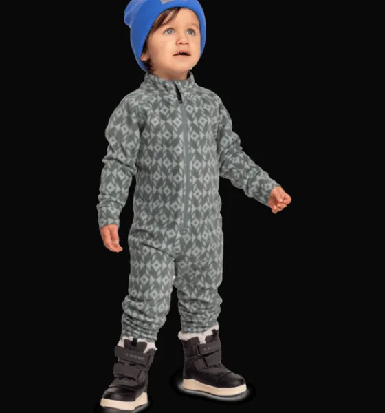 Underställ|Tröjor & T-Shirts>Everest Outdoor K Printed Flc Ovr OAT GREEN