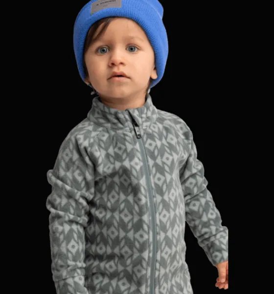 Underställ|Tröjor & T-Shirts>Everest Outdoor K Printed Flc Ovr OAT GREEN