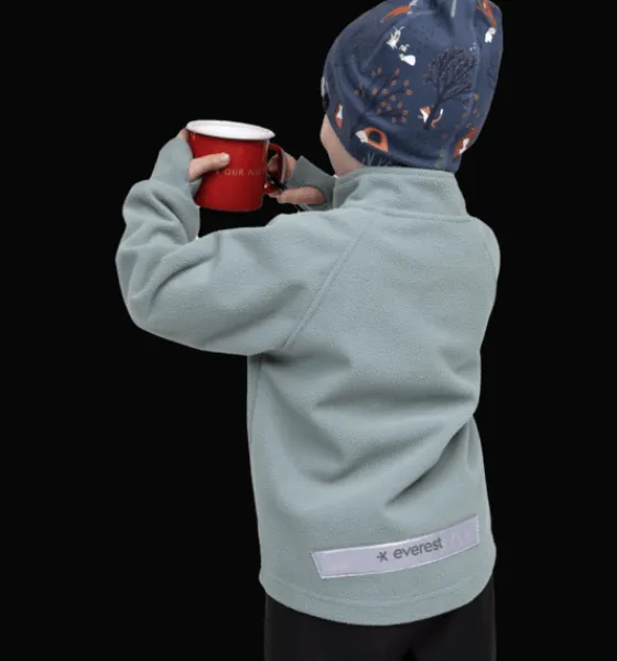 Underställ|Tröjor & T-Shirts>Everest Outdoor K Windfleece Jkt PISTACHIO GREEN