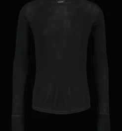 Tröjor & T-Shirts>Everest Outdoor M 100 Wool Sht BLACK