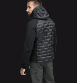 Varma Jackor|Tunna Jackor>Everest Outdoor M Hybrid Hood Jacket BLACK