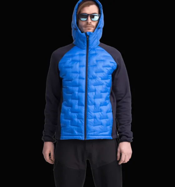 Varma Jackor|Tunna Jackor>Everest Outdoor M Hybrid Hood Jacket PALACE BLUE