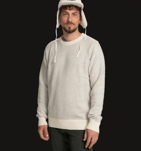 Tröjor & T-Shirts>Everest Outdoor M Knitted Sht OFFWHITE