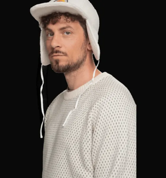 Tröjor & T-Shirts>Everest Outdoor M Knitted Sht OFFWHITE