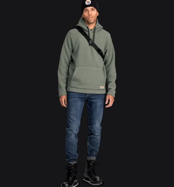 Tröjor & T-Shirts|Tröjor>Everest Outdoor M Pile Hoodie KHAKI GREY