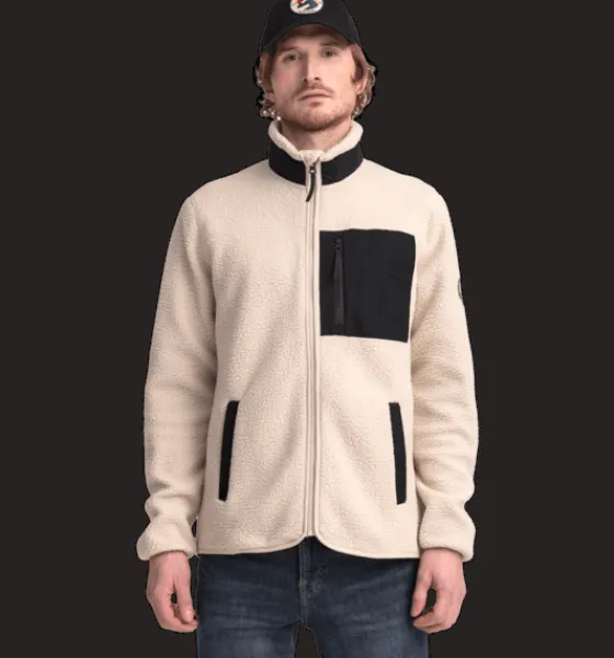 Tröjor & T-Shirts|Tröjor>Everest Outdoor M Pile Sht Retro IVORY BEIGE