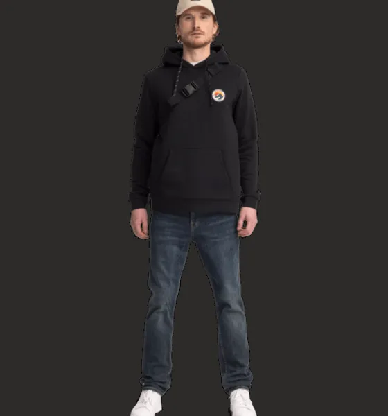 Tröjor & T-Shirts|Tröjor>Everest Outdoor M Recline Hood BLACK