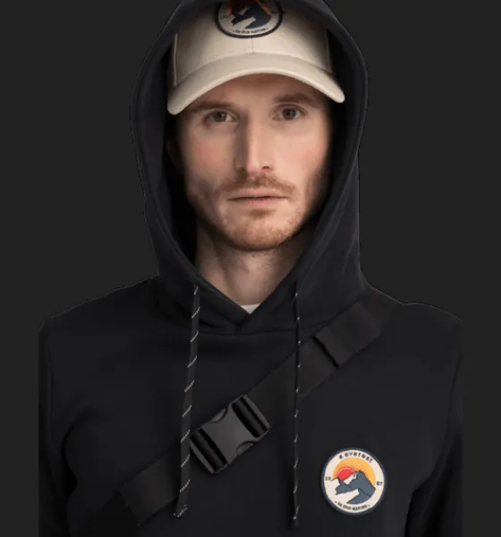 Tröjor & T-Shirts|Tröjor>Everest Outdoor M Recline Hood BLACK