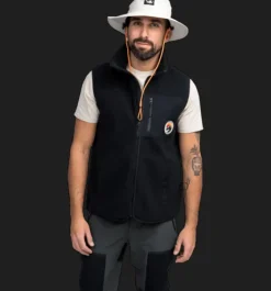 Tröjor & T-Shirts|Västar>Everest Outdoor M Retro Pile Vest BLACK