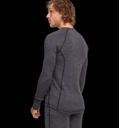 Tröjor & T-Shirts>Everest Outdoor M Wool Uw Sht 2 GREY MELANGE