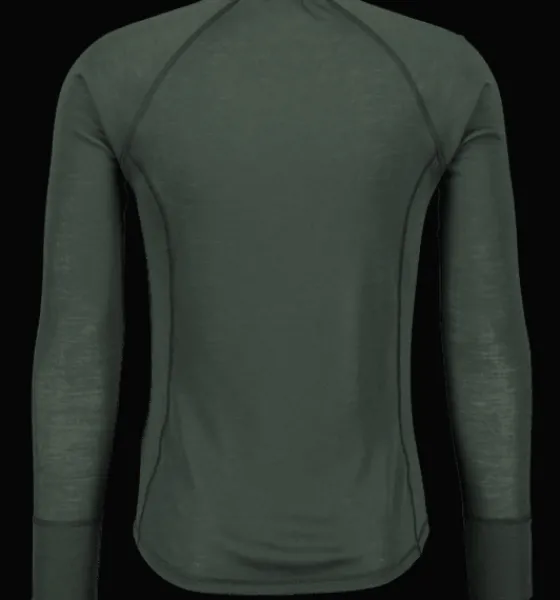 Tröjor & T-Shirts>Everest Outdoor M Wool Uw Sht 2 DARK GREEN
