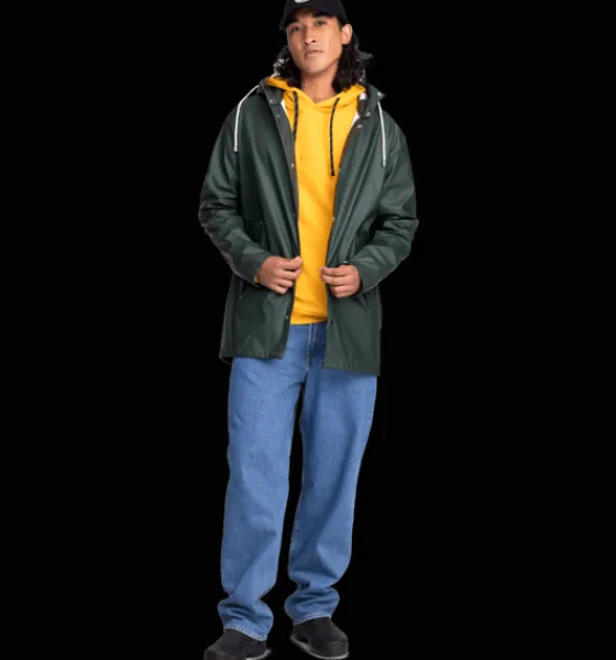 Regnjackor|Tunna Jackor>Everest Outdoor U Rain Coat 2 DARK GREEN