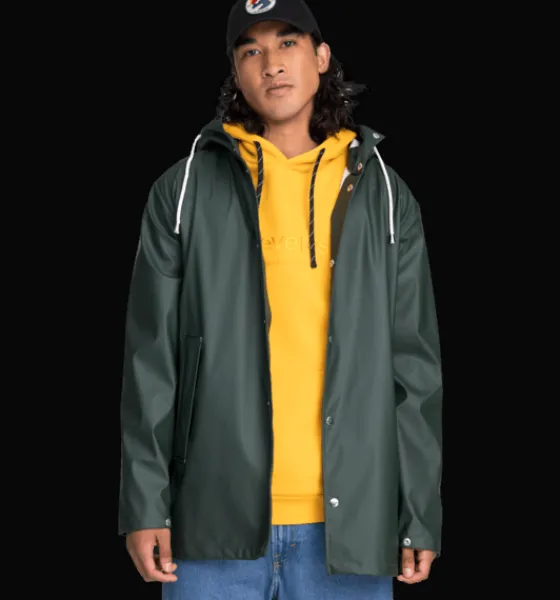 Regnjackor|Tunna Jackor>Everest Outdoor U Rain Coat 2 DARK GREEN