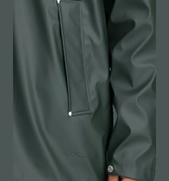 Regnjackor|Tunna Jackor>Everest Outdoor U Rain Coat 2 DARK GREEN