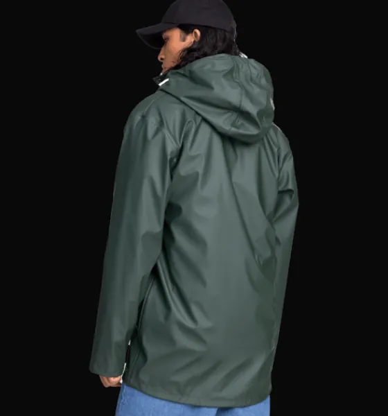 Regnjackor|Tunna Jackor>Everest Outdoor U Rain Coat 2 DARK GREEN