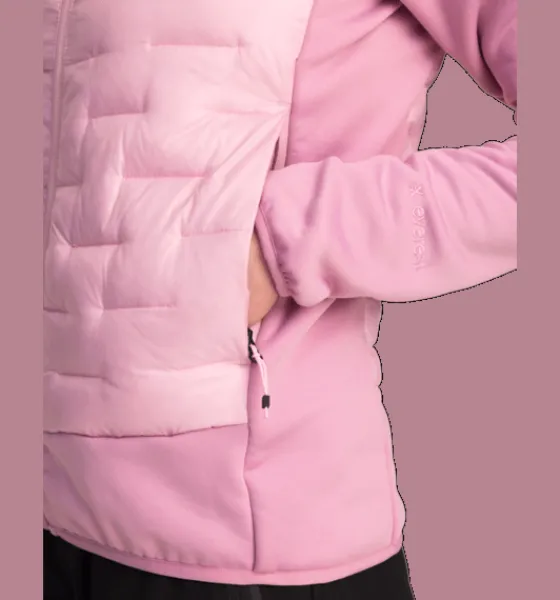 Tröjor & T-Shirts|Tunna jackor>Everest Outdoor W Hybrid Jkt 2 PINK