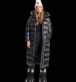 Varma jackor>Everest Outdoor W Juneau Coat BLACK SHINY