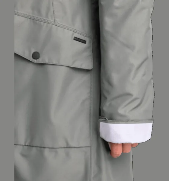 Varma jackor>Everest Outdoor W Long Padded Function Parka KHAKI GREY