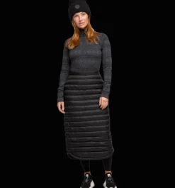 Skalbyxor|Regn- & skalbyxor>Everest Outdoor W Long Quilt Skirt BLACK