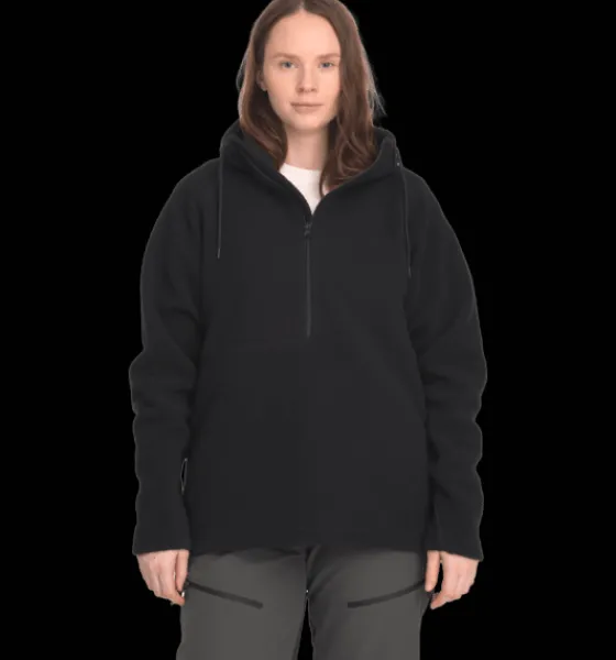 Tröjor & T-Shirts|Tröjor>Everest Outdoor W Pile Anorak BLACK INKA