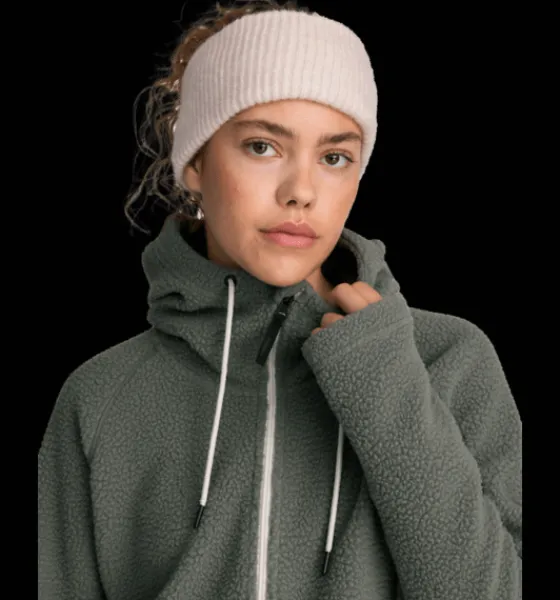 Tröjor & T-Shirts|Tröjor>Everest Outdoor W Pile Anorak KHAKI GREY