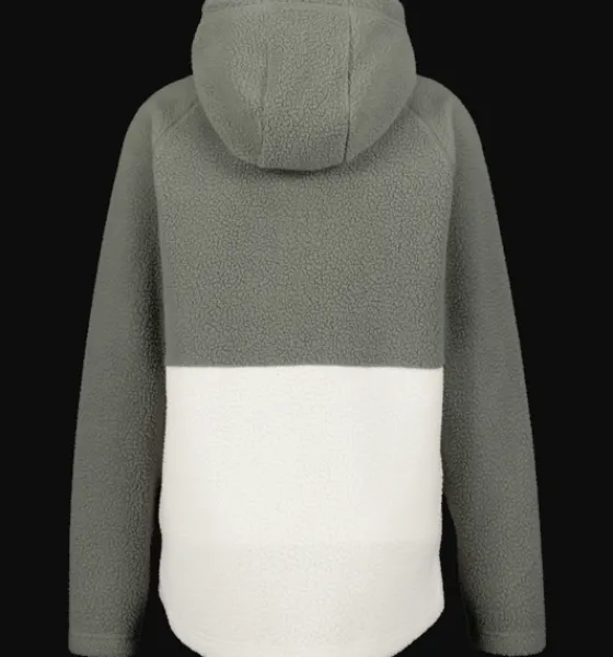 Tröjor & T-Shirts|Tröjor>Everest Outdoor W Pile Anorak KHAKI GREY