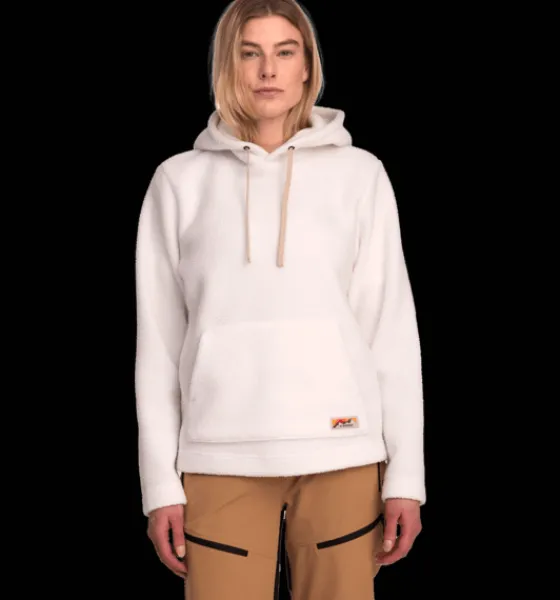 Tröjor & T-Shirts|Tröjor>Everest Outdoor W Pile Hoodie WHITE