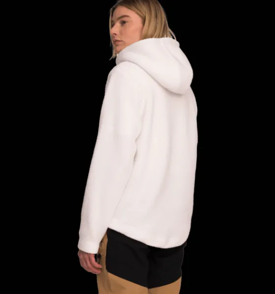 Tröjor & T-Shirts|Tröjor>Everest Outdoor W Pile Hoodie WHITE