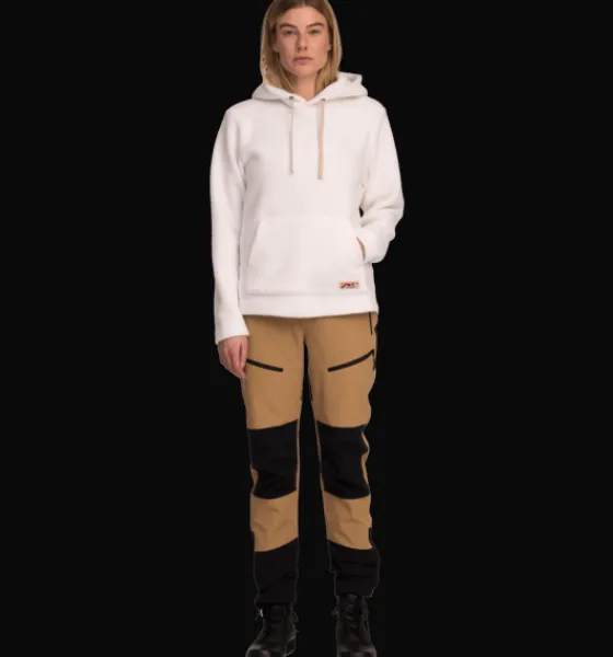 Tröjor & T-Shirts|Tröjor>Everest Outdoor W Pile Hoodie WHITE