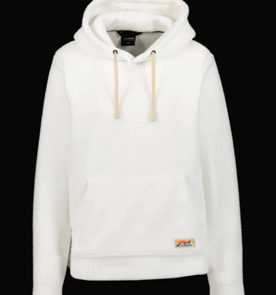 Tröjor & T-Shirts|Tröjor>Everest Outdoor W Pile Hoodie WHITE