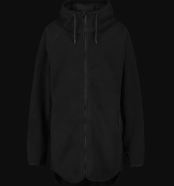 Tröjor & T-Shirts|Tröjor>Everest Outdoor W Pile Long Hood BLACK