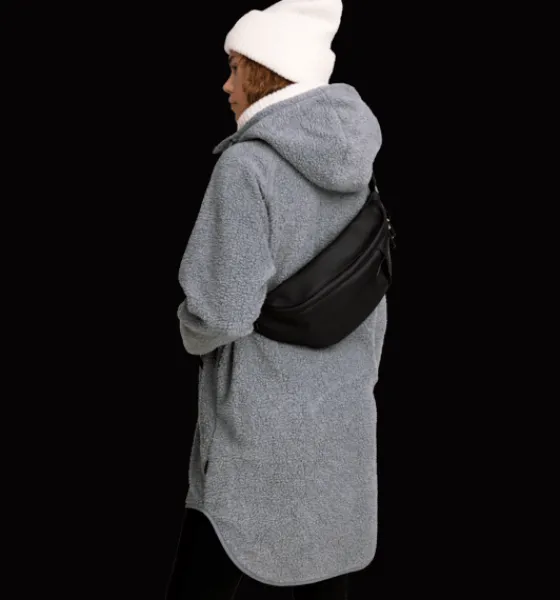 Tröjor & T-Shirts|Tröjor>Everest Outdoor W Pile Long Hood GREY MELANGE