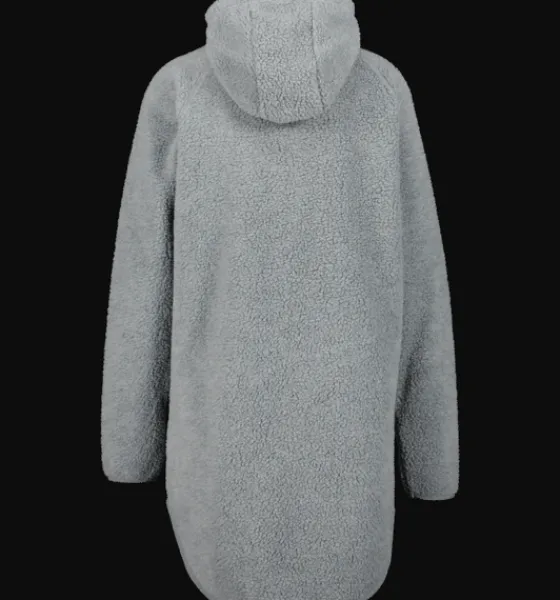 Tröjor & T-Shirts|Tröjor>Everest Outdoor W Pile Long Hood GREY MELANGE
