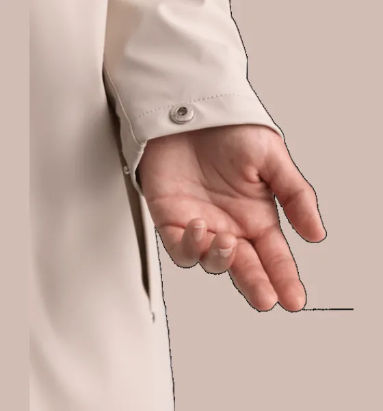 Regnjackor|Tunna jackor>Everest Outdoor W Rain Coat Long WHEAT