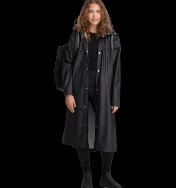 Regnjackor|Tunna jackor>Everest Outdoor W Rain Coat Long BLACK