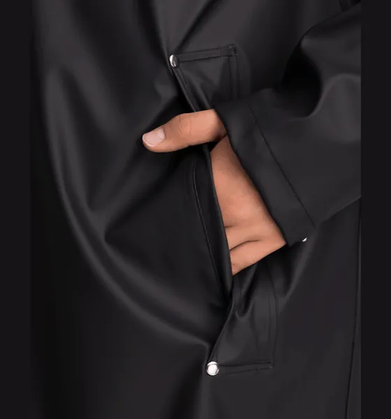 Regnjackor|Tunna jackor>Everest Outdoor W Rain Coat Long BLACK