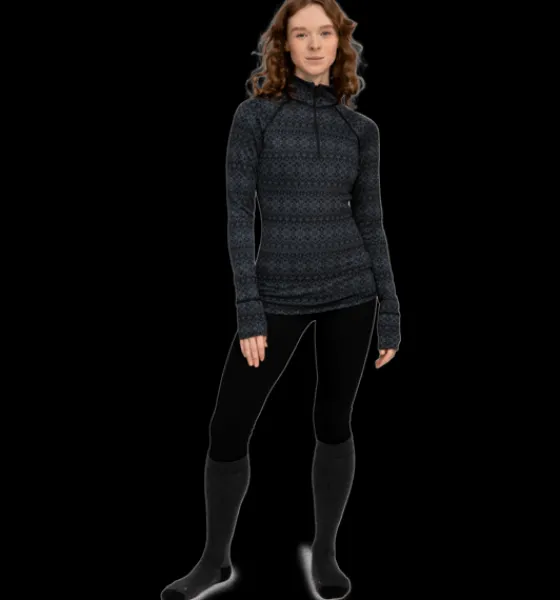 Underställ|Underställ>Everest Outdoor W Underwear 3/4 Pnt BLACK