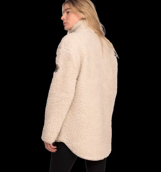 Tröjor & T-Shirts|Tröjor>Everest Outdoor W Urban Pile Shirt IVORY BEIGE