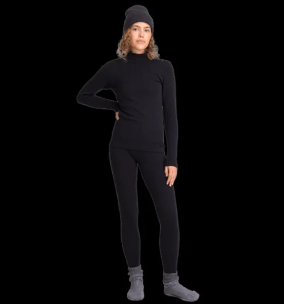 Tröjor & T-Shirts>Everest Outdoor W Uw Ribb Sht BLACK 2