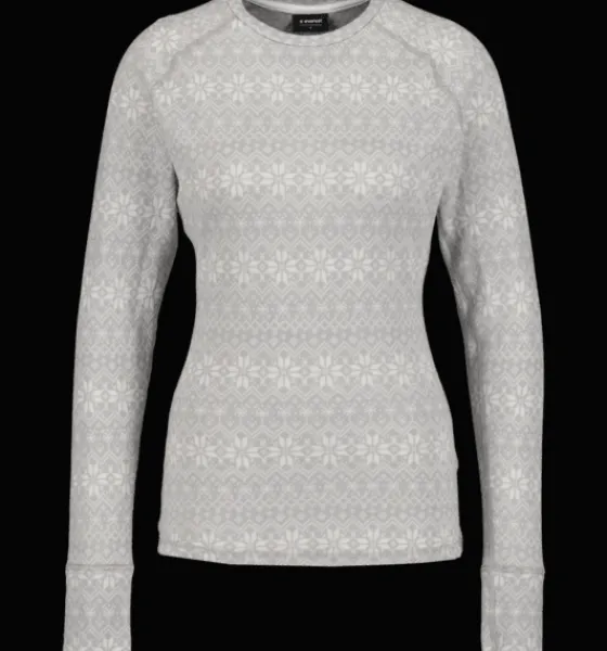 Tröjor & T-Shirts>Everest Outdoor W Wool Underwear Shirt 2 OFFWHITE PATTERN