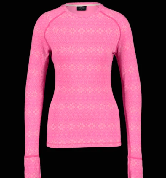 Tröjor & T-Shirts>Everest Outdoor W Wool Underwear Shirt 2 BRILLIANT PINK